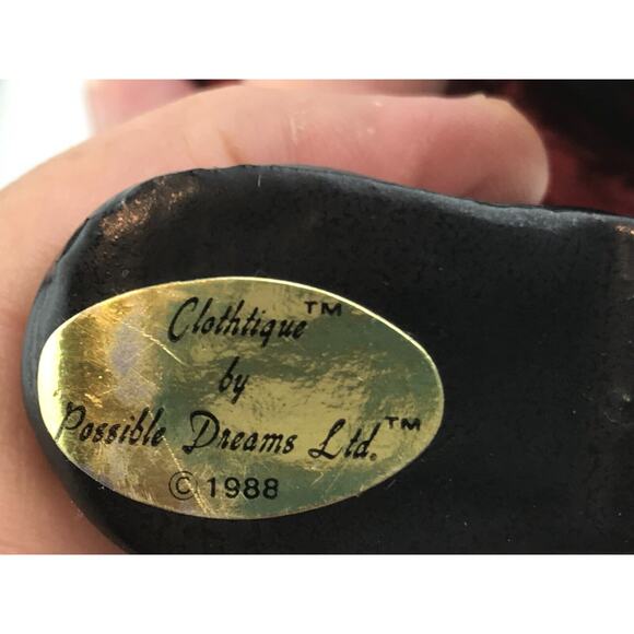 Vintage Possible Dreams Clothique SANTA Claus Figurine, 1988, 10" Tall With Bell - Picture 5 of 5